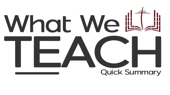 What We Teach — Quick Summary